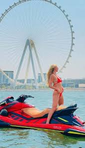 Man City & England ace Chloe Kelly rides a jetski in tiny red bikini| All  Football