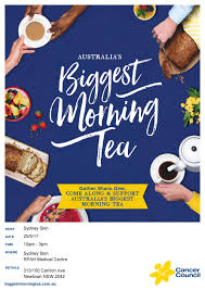Millions of aussies are set to come together in support of the countries leading cancer charity, cancer council, for australia's biggest morning tea on thursday 23rd of may, 2019. Australia S Biggest Morning Tea Sydney Skin Clinic