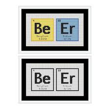 Beer Periodic Table Chemical Element Pdf Cross Stitch Chart Etsy Funny Cross Stitch Patterns Cross Stitch Chart Geek Cross Stitch