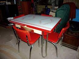 Check spelling or type a new query. Retro 1950 S Vintage Chrome Kitchen Table Set 4 Red Vinyl Chairs Pick Up Only Vintage Kitchen Table Kitchen Table Settings Vinyl Chairs