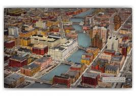 It is also home to harley davidson motorcycles headquarters! Milwaukee Wisconsin Aerial View Of Downtown Vintage Grusskarten Echte Postkarten Online Versenden