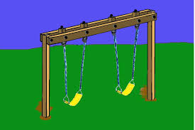 ⅜ x 6 swing hanger (pair) with spring clip and sss logo sticker. Howdy Ya Dewit Homemade Backyard Swings