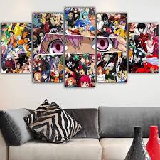 Maybe you would like to learn more about one of these? Buy Futye Wall Art Canvas Painting 5 Pieces Framed Japanese Anime Canvas Prints The Star Of Red Blooded Anime Characters Posters And Prints Living Room Ddzzyy Online In Vietnam B088hhsh59
