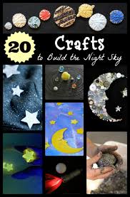 Space theme activities and centers (literacy, math, fine motor, stem, blocks, sensory, and more) for looking for fun space theme preschool activities for kids? 20 Space Themed Crafts With Children