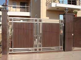 Fabricators and installers of steel framed wood and vinyl gates since 1982. Steel Wooden Gate At Rs 1140 Square Feet à¤¸ à¤Ÿ à¤² à¤— à¤Ÿ Decor Design Greater Noida Id 12513004755