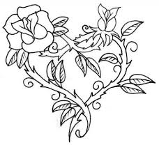 You can now print this beautiful roses and heart color by number coloring page or color online for free. Printable Coloring Pages Of Roses Novocom Top