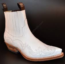 Black And White Cowboy Boots Mens 4660 Cuervo Napa Blanca Botin Cowboy Sendra Cuero Blanco Para Hombre Mens White Boots Mens Dress Boots Mens Cowboy Boots