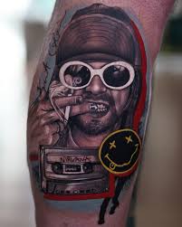 Custom Kurt Cobain piece for my awesome client Tony! A little bloody in  some spots but I couldn't not post this, it was so much fun to design and  do! Thank you