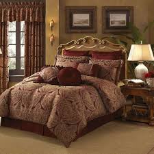 New Castle Croscill Burgundy Gold Paisley Queen Comforter Set Bedroom Comforter Sets Comforter Sets Queen Comforter Sets