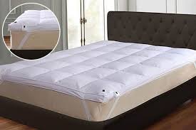 Extra Deep 7cm Goose Feather Down Mattress Topper Mattress Thick Mattress Topper Luxury Mattresses