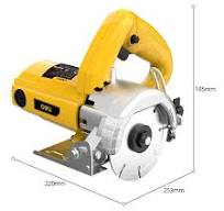 Deli DL-YS110-E1 1250W Electric Marble Cutter 13500RPM High-Speed 0-45Â°  Adjustable Bevel Cutting Angle 33mm Cutting Depth 110mm Blade Size Safe &  ...
