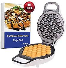 Egg Waffle Maker With Bonus Recipe E Book Make Hong Kong Style Bubble Egg Waffle In 5 Minutes Ac 110v 50 60hz 640w Kitchen Bubble Waffle Waffles Egg Waffle