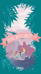 Peter Pan Mermaid Shoes Iphone Wallpaper Disney Wallpaper Iphone Disney Mermaid Wallpapers Disney Iphone