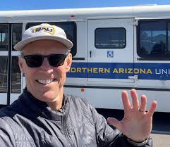 💙 Humans of NAU 💛 Today is Bus Driver Appreciation Day! Meet Stacy  Woodard—former Grand Canyon river guide, helicopter pilot, and now one of  NAU's amazing shuttle drivers. Learn how Stacy went