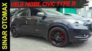 Terima kasih banyak untuk mr @vero_ngadimin150 yg telah mempercayakan kami sebagai mitra kerja dalam hal modifikasi mobilnya. Modifikasi Mobil Hrv Pakai Velg Honda Civic Type R Ring 18 Black Red Line Youtube