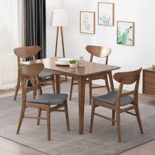 39.5 wide x 39.5 deep x 28.5 inches high; Idalia Mid Century Modern Dining Chairs Set Of 4 By Christopher Knight Home On Sale Overstock 31294597
