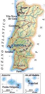 Portimão è la città più grande dell'algarve occidentale ed è stata un centro di costruzione di barche, di pesca alle sardine e di. Portogallo Cartina