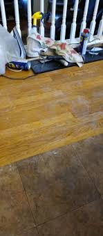 Take some warm water mixed with floor cleaner/ soap and apply it all over the floor. Help For Fixing Stupidity Laid Stick Tiles On Hardwood To Prolong Refinishing Time Is Here And It S A Pain How To Remove Sticky Glue Residue More In Comments Flooring