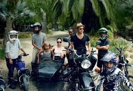 Angelina Jolie Pitt On Family Philanthropy And Her Honeymoon Movie With Brad Vogue All the kids are home with angelina but they have continued seeing brad and go over for their regular visits, a source told e! angelina jolie pitt on family