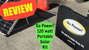 Go power portable solar kit. Review Go Power 120w Portable Solar Kit Youtube