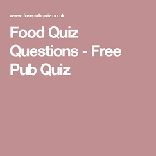 There was a time when pub quizzes happened in… well, pubs. Food Quiz Questions Free Pub Quiz Food Quiz Food And Drink Quiz This Or That Questions
