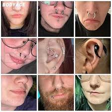 Horseshoe Nose Ring 316L Steel Surgical Steel Buffalo Pincher Awl