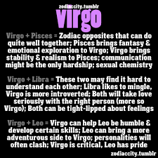 Zodiac City Virgo Compatibility With Pisces Libra And Leo