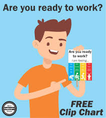 Are You Ready To Work Clip Chart Freebie Your Therapy Source