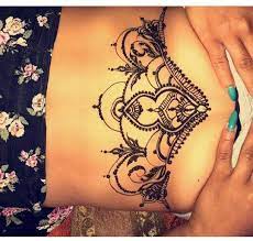 Under The Chest Tats Henna Designs Body Art Tattoos Tattoos