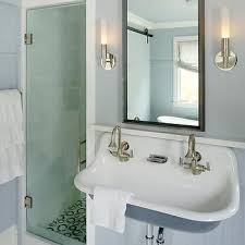 Kohler Brockway Cast Iron Wall Mount Wash Sink Design Decor Photos Pictures Ide Farmhouse Bathroom Decor Wall Mounted Bathroom Sinks Bathroom Inspiration