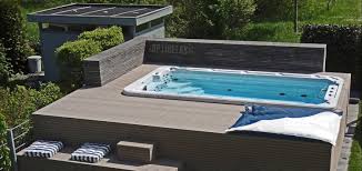 Optirelax Swimspa Optiswim I Pool Im Garten Jpg 1500 711 Pool Holz Pool Spa Pool Im Garten
