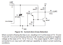 Zero crossing detector zero crossing detector is basic comparator circuit with zero reference voltage it is used to detect sinewave. Current Zero Cross Detection Circuit Off Of Triac Electrical Engineering Stack Exchange