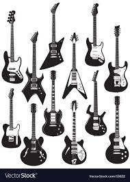 Guitars Vector Image On Vectorstock Guitar Drawing Guitar Artwork Guitar