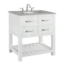 Home Decorators Collection Fraser 31 In W X 21 5 In D Vanity In White With Solid Granite Top 0417710410 Granite Vanity Tops Marble Vanity Tops Vanity Combos