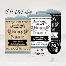Friends and family will love to receive the final products of your hobby. Printable Soap Labels Editable Templates Corjl