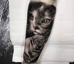 This style of ink is quite in fashion at the moment. Cat Tattoo By Douglas Prudente Post 22649