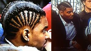 The ultra springy memphis grizzlies guard chases down denver nuggets wing will barton in transition then bats his layup attempt off the backboard on april 19, 2021. Andrew Bynum Updates His Hair With New Braids Picture