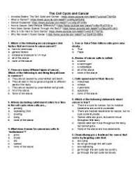 Phases of mitosis other contents: Virtual Lab The Cell Cycle And Cancer Worksheet Key Docsity
