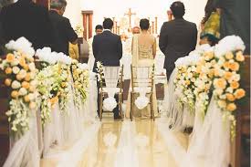 The Church Wedding Ceremony By 3 Production Wedding Planners Bangalore Www 3productionwedd Church Wedding Ceremony Online Wedding Planning South Indian Wedding