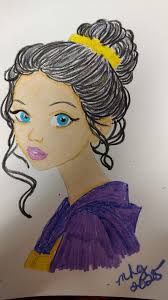 Quick hair color with 24 crayons