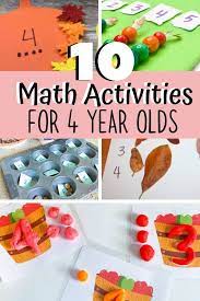 10 Math Activities For 4 Year Olds Homeschool Preschool Activities 4 Year Old Activities Preschool Math Activities Shapes