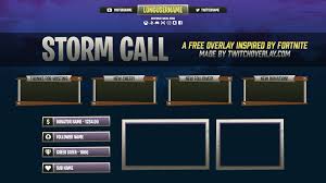 Fortnite is a registered trademark of epic games. Storm Call Free Fortnite Stream Overlay For Twitch Mixer