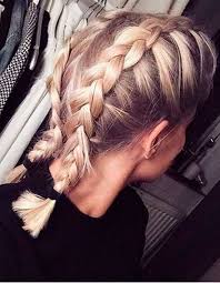 Couronne tressée et tresse épi. Tresse Collee Cheveux Mi Long La Tresse Collee En 20 Declinaisons Tendance Elle