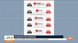 Hemosc divulga novos critérios para doação de sangue