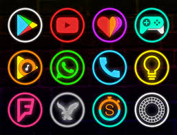 Features 288*288 px icon size. Neon Glow Rings Icon Pack V5 1 0 Patched Apkmagic