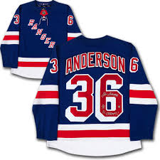 Visit chili's grill & bar anderson today! Glenn Anderson Autographed New York Rangers Fanatics Jersey W 94 Sc Champs Inscription Nhl Auctions