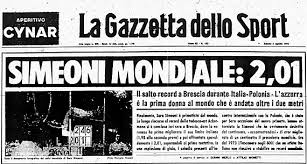 Sara simeoni en 1973 informations; Sara Simeoni Italiani Alle Olimpiadi