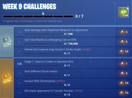 Check spelling or type a new query. Fortnite Guide Des Defis De La Saison 5 Semaine 9 Jeuxpourtous