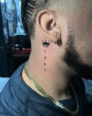 20 Behind The Ear Tattoos for Men That Totally Steal the Show in 2026. – Men Deserve