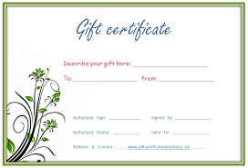 Fillable Gift Certificate Template Free Gift Certificate Printable Template Gift Certificate Template Gift Certificate Template Word